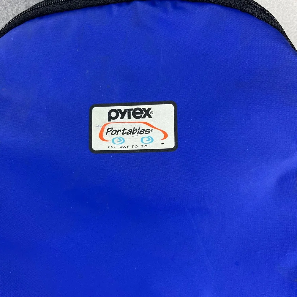 Pyrex Portables Insulated Thermal Food Carrier Bag Blue Adjustable Strap